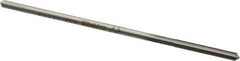 Made in USA - 0.1145" High Speed Steel 4 Flute Chucking Reamer - Straight Flute, 0.1055" Straight Shank, 7/8" Flute Length, 3-1/2" OAL - Best Tool & Supply