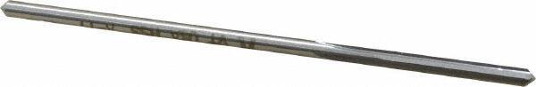 Made in USA - 0.122" High Speed Steel 4 Flute Chucking Reamer - Straight Flute, 0.112" Straight Shank, 7/8" Flute Length, 3-1/2" OAL - Best Tool & Supply