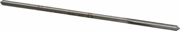 Made in USA - 0.132" High Speed Steel 4 Flute Chucking Reamer - Straight Flute, 0.119" Straight Shank, 7/8" Flute Length, 3-1/2" OAL - Best Tool & Supply