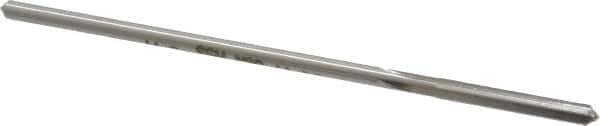 Made in USA - 0.1345" High Speed Steel 4 Flute Chucking Reamer - Straight Flute, 0.119" Straight Shank, 7/8" Flute Length, 3-1/2" OAL - Best Tool & Supply