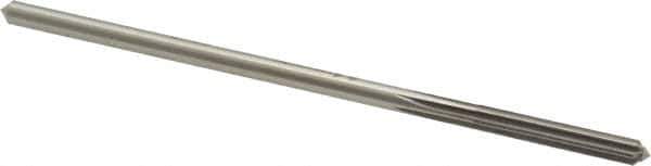 Made in USA - 5/32" High Speed Steel 4 Flute Chucking Reamer - Straight Flute, 0.151" Straight Shank, 1" Flute Length, 4" OAL - Best Tool & Supply