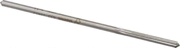 Made in USA - 0.1615" High Speed Steel 6 Flute Chucking Reamer - Straight Flute, 0.153" Straight Shank, 1-1/8" Flute Length, 4-1/2" OAL - Best Tool & Supply