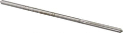 Made in USA - 0.1615" High Speed Steel 6 Flute Chucking Reamer - Straight Flute, 0.153" Straight Shank, 1-1/8" Flute Length, 4-1/2" OAL - Best Tool & Supply