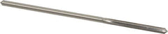 Made in USA - 0.1625" High Speed Steel 6 Flute Chucking Reamer - Straight Flute, 0.153" Straight Shank, 1-1/8" Flute Length, 4-1/2" OAL - Best Tool & Supply