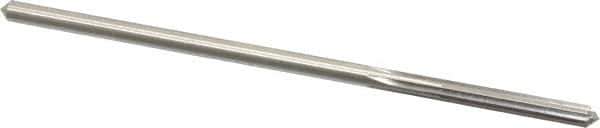 Made in USA - 0.1765" High Speed Steel 6 Flute Chucking Reamer - Straight Flute, 0.1645" Straight Shank, 1-1/8" Flute Length, 4-1/2" OAL - Best Tool & Supply