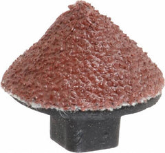 Superior Abrasives - 5/8" Diam 60 Grit 90° Included Angle Cone Center Lap - Aluminum Oxide, Medium Grade, Shank Mounted - Best Tool & Supply