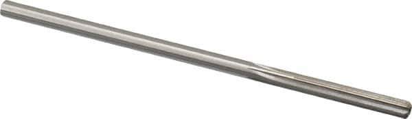 Made in USA - 0.1835" High Speed Steel 6 Flute Chucking Reamer - Straight Flute, 0.1755" Straight Shank, 1-1/8" Flute Length, 4-1/2" OAL - Best Tool & Supply