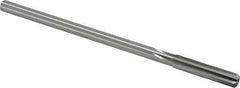 Made in USA - 0.319" High Speed Steel 6 Flute Chucking Reamer - Straight Flute, 0.2792" Straight Shank, 1-1/2" Flute Length, 6" OAL - Best Tool & Supply