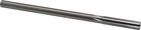 Made in USA - 0.407" High Speed Steel 6 Flute Chucking Reamer - Straight Flute, 0.3105" Straight Shank, 1-3/4" Flute Length, 7" OAL - Best Tool & Supply