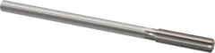 Made in USA - 0.44" High Speed Steel 6 Flute Chucking Reamer - Straight Flute, 0.373" Straight Shank, 1-3/4" Flute Length, 7" OAL - Best Tool & Supply