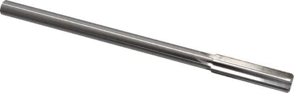 Made in USA - 0.455" High Speed Steel 6 Flute Chucking Reamer - Straight Flute, 0.373" Straight Shank, 1-3/4" Flute Length, 7" OAL - Best Tool & Supply