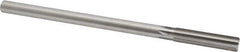 Made in USA - 0.476" High Speed Steel 6 Flute Chucking Reamer - Straight Flute, 0.4355" Straight Shank, 2" Flute Length, 8" OAL - Best Tool & Supply