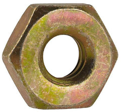 Made in USA - #10-24 UN Steel Right Hand Machine Screw Hex Nut - 3/8" Across Flats, 0.13" High, Cadmium-Plated Finish - Best Tool & Supply