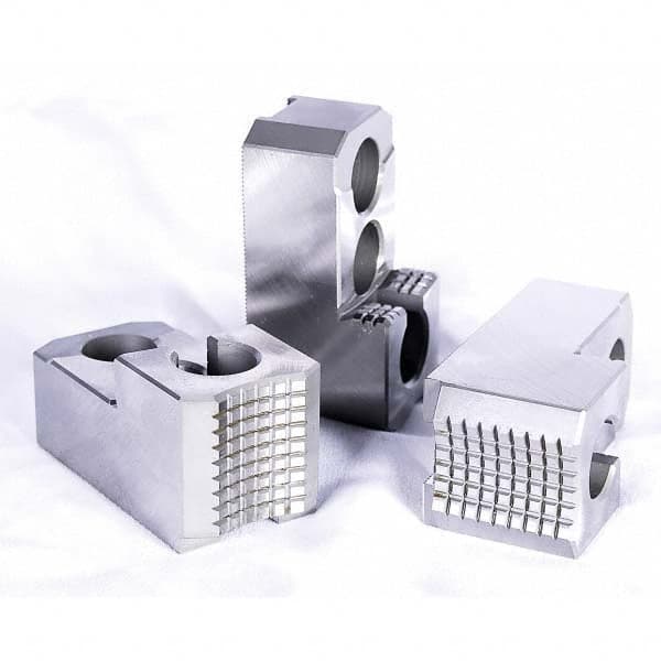 Kitagawa - Hard Lathe Chuck Jaws Jaw Type: Hard Jaw Jaw Interface Type: 1.5mm x 60 Serrated - Best Tool & Supply