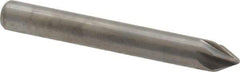 M.A. Ford - 3/16" Head Diam, 3/16" Shank Diam, 6 Flute 60° Solid Carbide Countersink - Bright Finish, 1-1/2" OAL, 0.04" Nose Diam, Single End, Straight Shank, Right Hand Cut - Best Tool & Supply