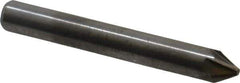 M.A. Ford - 1/4" Head Diam, 1/4" Shank Diam, 6 Flute 60° Solid Carbide Countersink - Bright Finish, 2" OAL, 0.06" Nose Diam, Single End, Straight Shank, Right Hand Cut - Best Tool & Supply