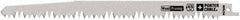 Porter-Cable - 9" Long x 3/4" Thick, High Speed Steel Reciprocating Saw Blade - Straight Profile, 4 to 5 TPI, Toothed Edge, Universal Shank - Best Tool & Supply