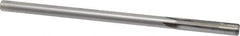 Made in USA - 19/64" Carbide-Tipped 4 Flute Chucking Reamer - Straight Flute, Straight Shank, 1-1/2" Flute Length, 6" OAL - Best Tool & Supply