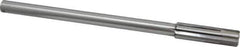 Made in USA - 9/16" Carbide-Tipped 6 Flute Chucking Reamer - Straight Flute, 7/16" Straight Shank, 2" Flute Length, 8" OAL - Best Tool & Supply