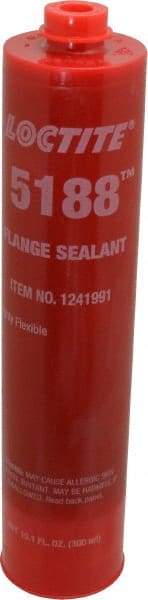 Loctite - 300 mL Cartridge Red Polyurethane Joint Sealant - -65 to 300°F Operating Temp, 24 hr Full Cure Time, Series 5188 - Best Tool & Supply