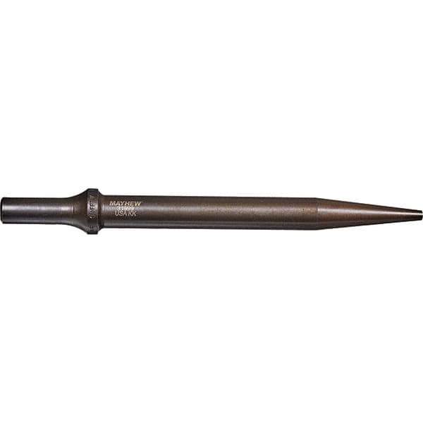 Mayhew - 3/16" Head Width, 7-1/2" OAL, Tapered Punch Chisel - Round Drive, Round Shank, Steel - Best Tool & Supply