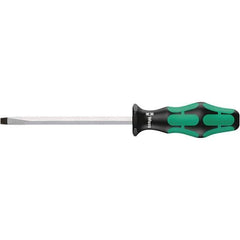 Wera - 12mm Blade Width, Slotted Screwdriver - 250mm Blade Length, Hexagon Shank, Ergonomic Handle - Best Tool & Supply