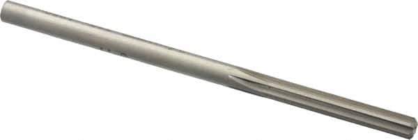 Made in USA - #13 High Speed Steel 6 Flute Chucking Reamer - Straight Flute, 0.185" Straight Shank, 1-1/8" Flute Length, 3-1/2" OAL - Best Tool & Supply