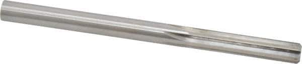 Made in USA - 21/64" High Speed Steel 6 Flute Chucking Reamer - Straight Flute, 21/64" Straight Shank, 1-1/2" Flute Length, 4-5/8" OAL - Best Tool & Supply