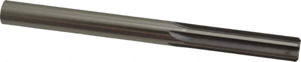 Made in USA - 1/2" High Speed Steel 6 Flute Chucking Reamer - Straight Flute, 1/2" Straight Shank, 2" Flute Length, 6" OAL - Best Tool & Supply