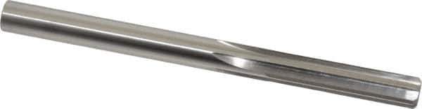 Made in USA - Letter X High Speed Steel 6 Flute Chucking Reamer - Straight Flute, 0.397" Straight Shank, 1-3/4" Flute Length, 5-1/8" OAL - Best Tool & Supply