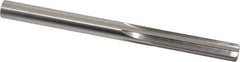 Made in USA - Letter X High Speed Steel 6 Flute Chucking Reamer - Straight Flute, 0.397" Straight Shank, 1-3/4" Flute Length, 5-1/8" OAL - Best Tool & Supply