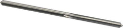 Made in USA - 1/8" High Speed Steel 4 Flute Chucking Reamer - Straight Flute, 1/8" Straight Shank, 7/8" Flute Length, 2-3/4" OAL - Best Tool & Supply