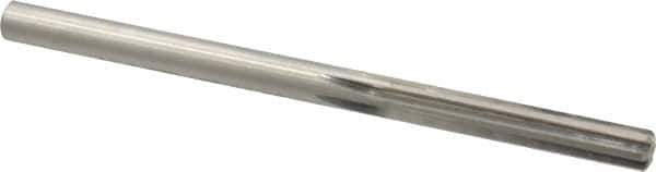 Made in USA - 1/4" High Speed Steel 6 Flute Chucking Reamer - Straight Flute, 1/4" Straight Shank, 1-1/2" Flute Length, 4" OAL - Best Tool & Supply