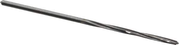 Made in USA - #54 High Speed Steel 4 Flute Chucking Reamer - Spiral Flute, 0.055" Straight Shank, 1/2" Flute Length, 1-7/8" OAL - Best Tool & Supply