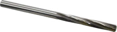 Made in USA - 1/4" High Speed Steel 6 Flute Chucking Reamer - Spiral Flute, 1/4" Straight Shank, 1-1/2" Flute Length, 4" OAL - Best Tool & Supply