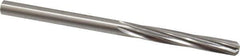 Made in USA - Letter D High Speed Steel 6 Flute Chucking Reamer - Spiral Flute, 0.246" Straight Shank, 1-1/2" Flute Length, 4" OAL - Best Tool & Supply