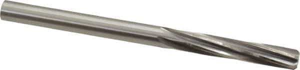 Made in USA - Letter Q High Speed Steel 6 Flute Chucking Reamer - Spiral Flute, 0.332" Straight Shank, 1-1/2" Flute Length, 4-3/4" OAL - Best Tool & Supply