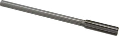 Made in USA - 19/32" Cobalt 8 Flute Chucking Reamer - Straight Flute, 0.4355" Straight Shank, 2" Flute Length, 8" OAL - Best Tool & Supply