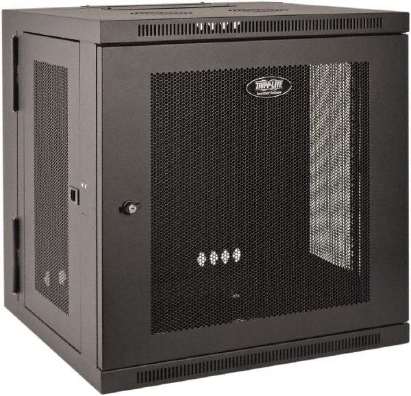 Tripp-Lite - 23.63" Overall Width x 10" Rack Height x 21.63" Overall Depth Data Cable Enclosure - 200 Lb Capacity, Black - Best Tool & Supply