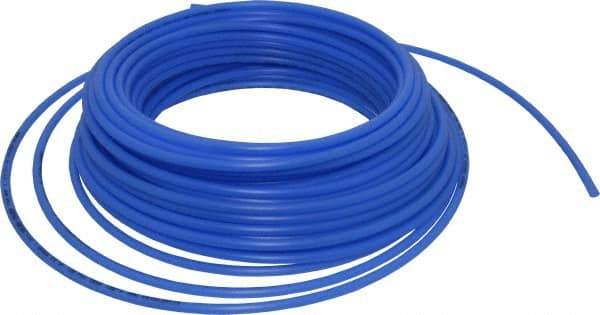 Parker - 11/64" ID x 1/4" OD, 0.04" Wall Thickness, 100' Long, Polyethylene Tube - Blue, 120 Max psi, -80 to 150°F - Best Tool & Supply