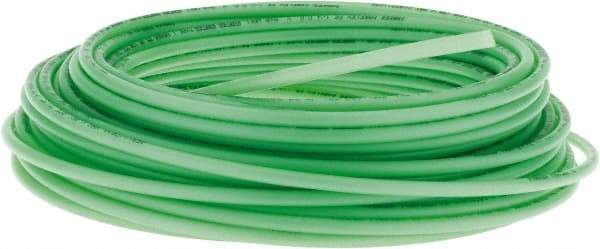 Parker - 11/64" ID x 1/4" OD, 0.04" Wall Thickness, 100' Long, Polyethylene Tube - Green, 120 Max psi, -80 to 150°F - Best Tool & Supply