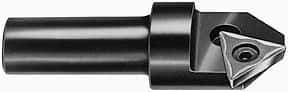 APT - 100° Included Angle, 2-1/2" Max Cut Diam, 2-1/2mm Body Diam, 3/4" Shank Diam, 2-3/8" OAL, Indexable Countersink - 1 Square Insert, SPGH 433 Insert Style, Positive Rake, Series CC - Best Tool & Supply