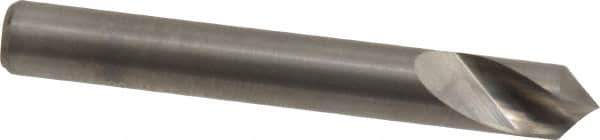 M.A. Ford - 1/4" Head Diam, 1/4" Shank Diam, 1 Flute 90° Solid Carbide Countersink - Bright Finish, 2" OAL, 0.045" Nose Diam, Single End, Straight Shank, Right Hand Cut - Best Tool & Supply