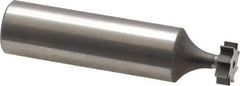 Keo - 3/8" Diam x 1/8" Face Width, High Speed Steel, 8 Teeth, Shank Connection Woodruff Keyseat Cutter - Uncoated, 2-1/8" OAL x 1/2" Shank, Straight Teeth, ANSI 403, Old Standard 213 - Best Tool & Supply