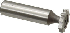 Keo - 3/4" Diam x 1/8" Face Width, High Speed Steel, 10 Teeth, Shank Connection Woodruff Keyseat Cutter - Uncoated, 2-1/8" OAL x 1/2" Shank, Straight Teeth, ANSI 406, Old Standard 7 - Best Tool & Supply