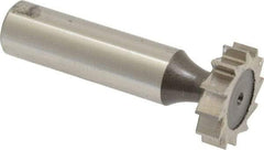 Keo - 7/8" Diam x 7/32" Face Width, High Speed Steel, 12 Teeth, Shank Connection Woodruff Keyseat Cutter - Uncoated, 2-7/32" OAL x 1/2" Shank, Straight Teeth, ANSI 707, Old Standard 12 - Best Tool & Supply