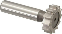 Keo - 1-1/8" Diam x 5/16" Face Width, High Speed Steel, 12 Teeth, Shank Connection Woodruff Keyseat Cutter - Uncoated, 2-5/16" OAL x 1/2" Shank, Straight Teeth, ANSI 1009, Old Standard C - Best Tool & Supply