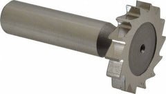 Keo - 1-1/4" Diam x 7/32" Face Width, High Speed Steel, 14 Teeth, Shank Connection Woodruff Keyseat Cutter - Uncoated, 2-7/32" OAL x 1/2" Shank, Straight Teeth, ANSI 710, Old Standard 20 - Best Tool & Supply