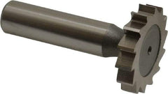 Keo - 1-1/4" Diam x 1/4" Face Width, High Speed Steel, 14 Teeth, Shank Connection Woodruff Keyseat Cutter - Uncoated, 2-1/4" OAL x 1/2" Shank, Straight Teeth, ANSI 810, Old Standard 21 - Best Tool & Supply