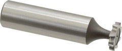 Keo - 1/2" Diam x 3/32" Face Width, High Speed Steel, 8 Teeth, Shank Connection Woodruff Keyseat Cutter - Uncoated, 2-3/32" OAL x 1/2" Shank, Staggered Teeth, ANSI 304, Old Standard 2 - Best Tool & Supply